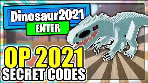 2021 All New Secret Op Codes Dinosaur Simulator Roblox Youtube