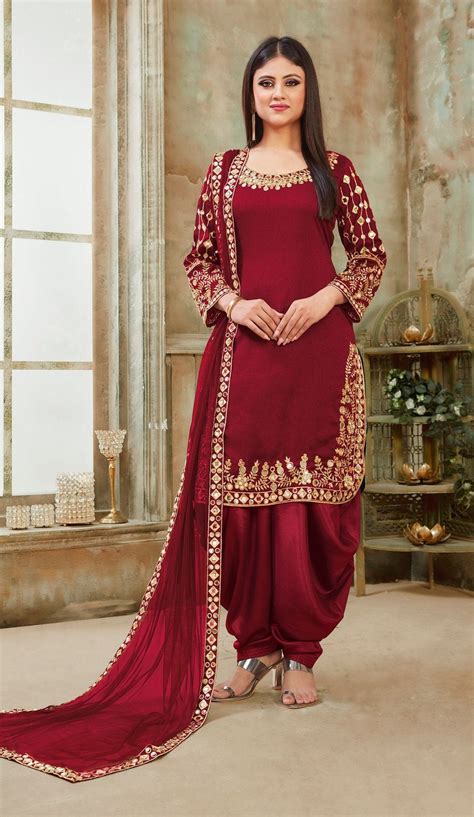 24 7 Customer Service High End Contemporary Fashion Punjabi Suits Heavy Wedding Wear Stone