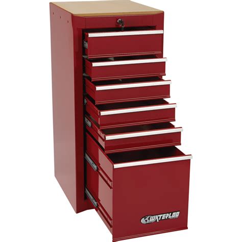 Waterloo 6 Drawer Side Hang On Tool Cabinet — 16inw X 18ind X 35 1