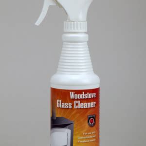 My husband started our new wood stove, and apparently took from the wrong pile, and had some wet wood. Wood Stove Glass Cleaner - Wood Stove Insert Glass Cleaner