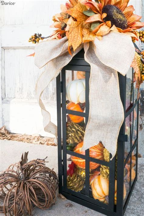 15 Cute Ways To Style A Lantern For Fall Shelterness Fall Lantern