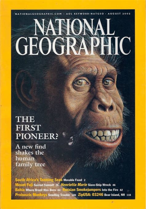 Check spelling or type a new query. National Geographic August 2002-The First Pioneer?