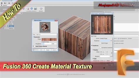 Fusion 360 Create Your Own Material Texture Youtube