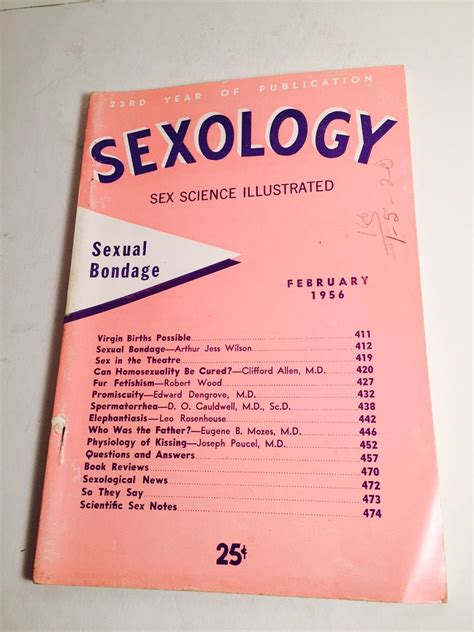 Sexology Sex Science Illustrated Feb 1956 Digest Magazine By
