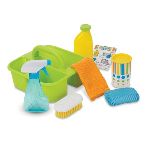 Melissa And Doug Toy Pretend Play Spray And Squirt Cleaning Caddy For Kids