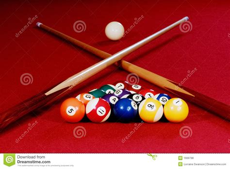 How to set up pool table balls. Red Pool Table stock photo. Image of play, shot, break ...
