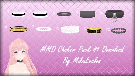 Mmd Choker Pack 1 Download By Mikuevalon On Deviantart