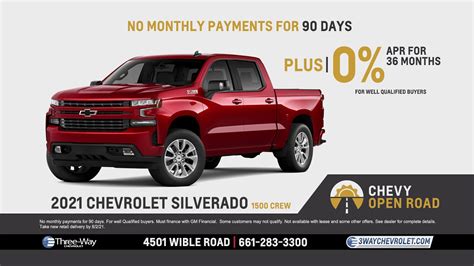 The Chevy Open Road Sales Event At Three Way Chevrolet Bakersfield Youtube
