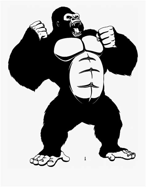 King Kong Drawing Easy Free Transparent Clipart ClipartKey