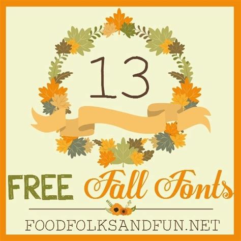 13 Free Fall Fonts My Favorite Cozy Finds • Food Folks And Fun