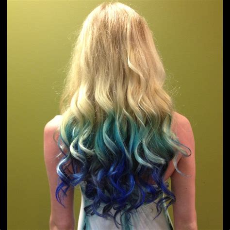 Blonde To Blue Mermaid Ombré Hair Mermaid Ombre Hair