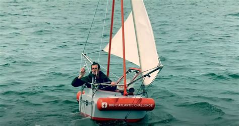Big C Challenge One Man Will Cross The Atlantic In Homemade Boat The Size Of A Trash Can