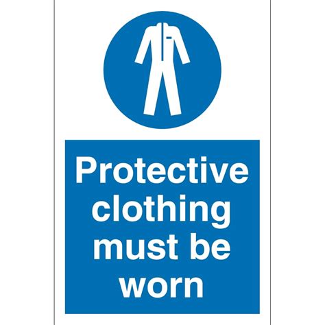 Protective Clothing Must Be Worn Signs From Key Signs Uk
