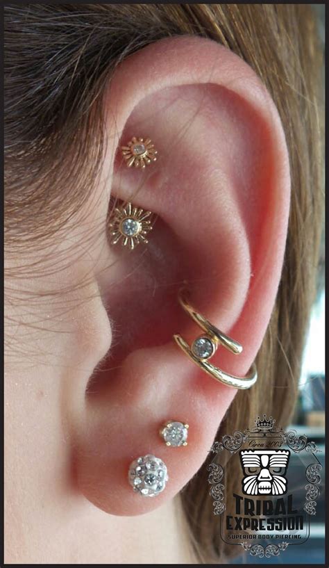 This Client Decided To Upgrade Her Conch And Rook With Some Gorgeous