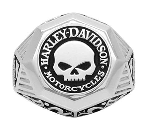 Buy Harley Davidson Mens Sculpted Willie G Skull H D Ring Sterling