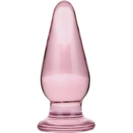 Amazon Com Newmaxer Exquisite Pink Crystal Glass Anal Plug Glass G