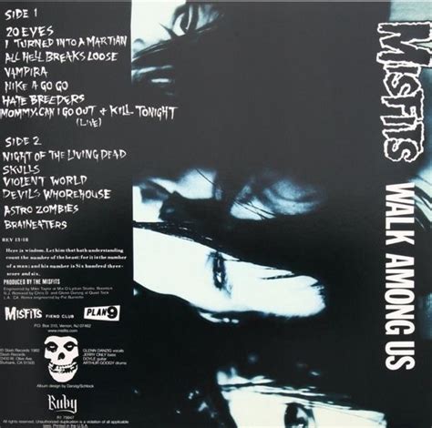 Misfits Walk Among Us Colored Vinyl