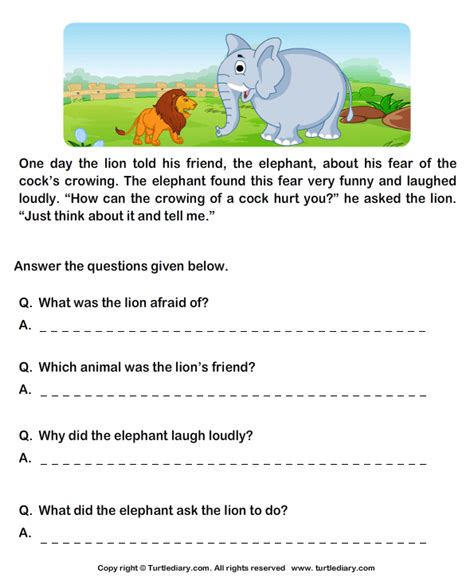 Great reading comprehension worksheets for teachers. Image result for comprehension passages for grade 1 ...