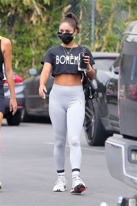 Vanessa Hudgens In Grey Leggings Out In West Hollywood GotCeleb