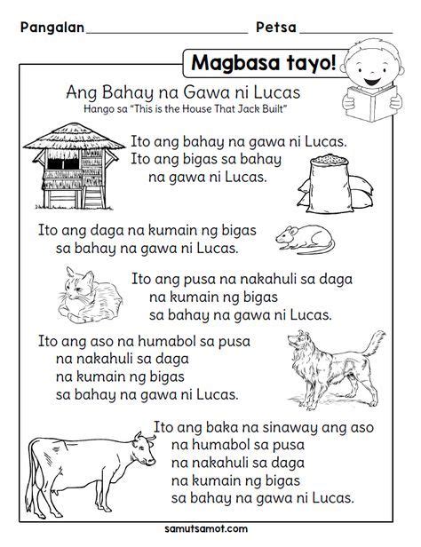 Printable Worksheet For Grade 1 Filipino