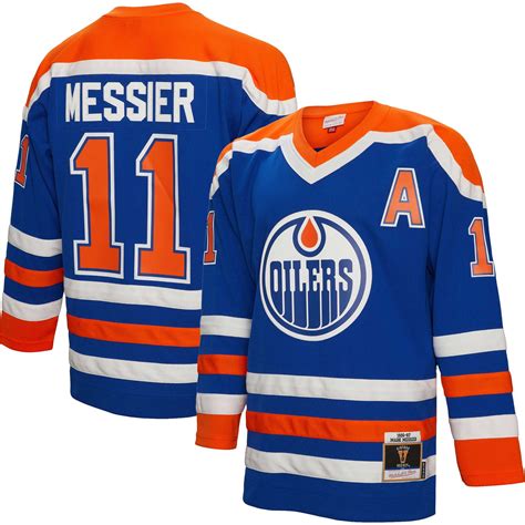 Mens Mitchell And Ness Mark Messier Royal Edmonton Oilers 198687