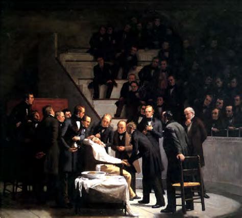 Jump to navigation jump to search. John Collins Warren performs the first neck surgery on a ...