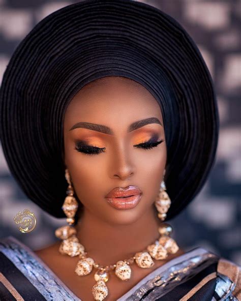 pin by thrivelogue on african head gear gele with thrivelogue bridal makeup natural fall
