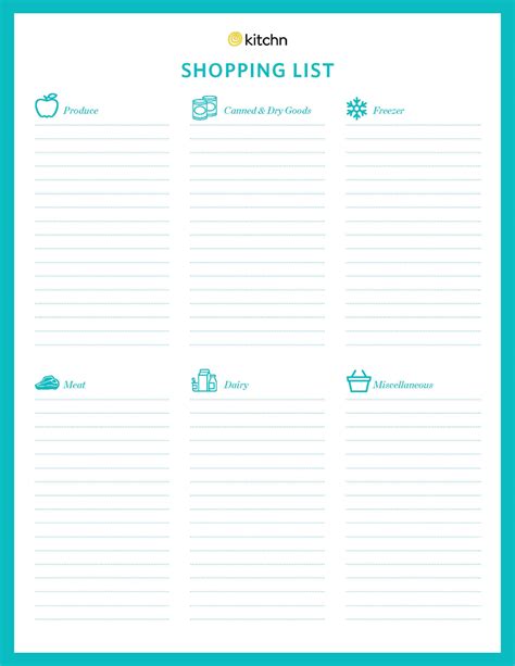 How many times do you hear, mom! Download Our Free Printable Grocery Shopping List | Kitchn