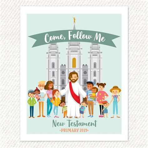 Printable Come Follow Me New Testament Lds 2019 Etsy Lds Primary