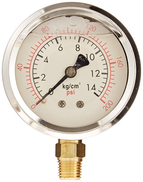 Pic Gauge 201l 254g Kgcm2 0 200 Psi Pressure Gauge 2 12 Dial 14