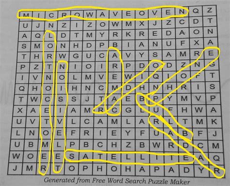 Directions Look For The Name Of Devices Hidden In The Puzzle Below The Words Maybe Placed