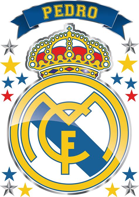 Vinilo Escudo Del Real Madrid Con Tu Nombre Personalizado Escudo Del