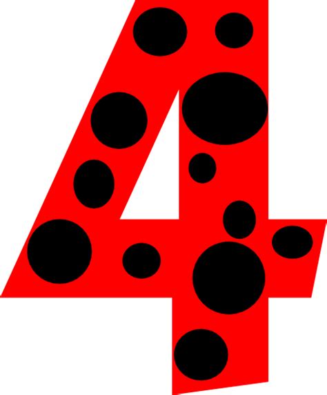 Number 4 Dots Clip Art At Vector Clip Art