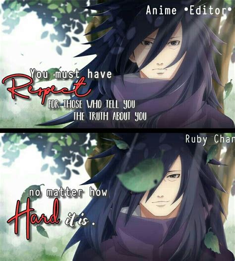 Every quote from naruto characters (even akasuki sure!) published june 1, 2014 · updated june 14, 2014. Respect them... Anime: Naruto #Madara Anime •Editor• | Anime quotes, Feelings quotes, Anime