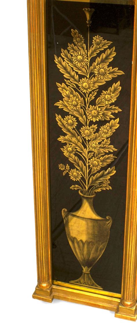 19th Century Italian Neo Classical Wall Mirror Framed In Reverse Painted Glass For Sale At 1stdibs