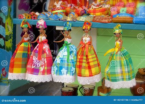 Traditional Dolls Of Guadeloupe Stock Photo Image Of West Souvenirs