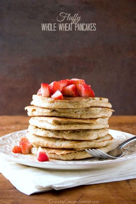 Fluffy Whole Wheat Pancakes By Anna Crunchy