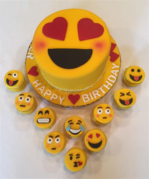 Check spelling or type a new query. Homemade Emoji Cake and Cupcakes!Madeira cake filled ...