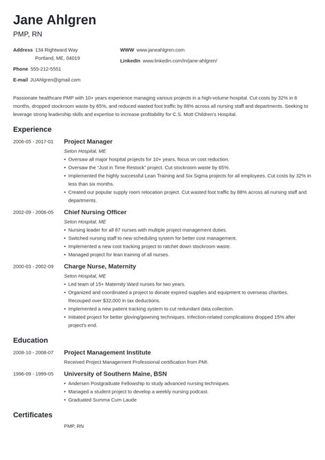 Plain Text Resume Example Template Minimo Resume Examples Job Resume