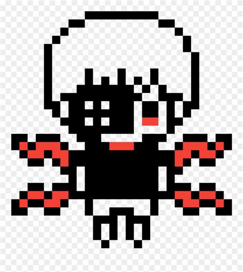 Tokyo Ghoul Pixel Art Grid