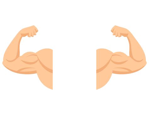 Cartoon Vector Illustration Of Strong Muscular Arm Biceps The Best Porn Website