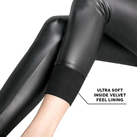 Buy Robert Matthew Faux Leather Leggings Bodacious High Waisted Tummy