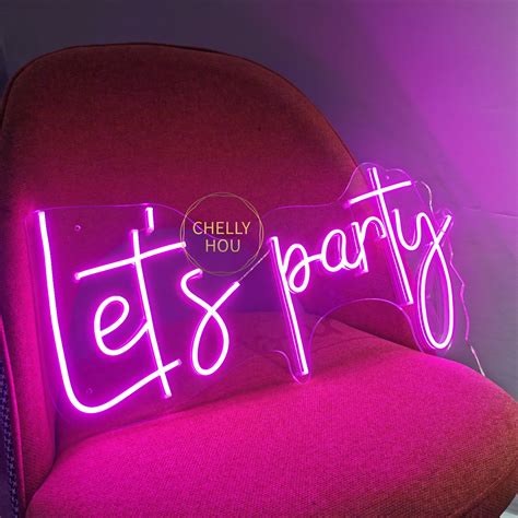 Lets Party Custom Neon Sign Flex Led Neon Light Sign Led Etsy