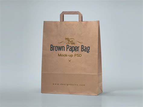 brown paper bag mockup mockup world
