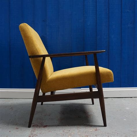 Yellow Mustard Mid Century Modern Armchair By H Lis S