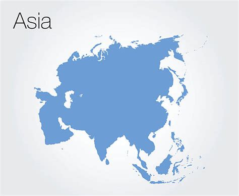 Royalty Free Map Of Asia Clip Art Vector Images And Illustrations Istock