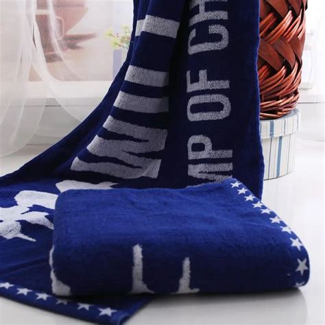 Extended Swim Fitness Cotton Towels Soft Absorbent Breathable Men S Sports Towels Letter Print