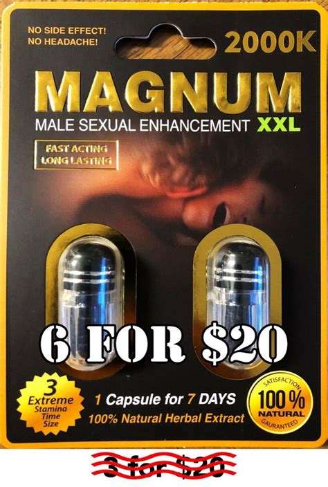 3x Magnum Sex Pills Male Enhancement Strong Effective 100 Original
