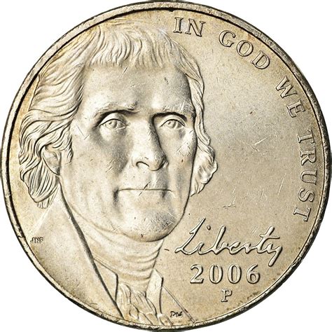 Five Cents 2006 Jefferson Nickel Coin From United States Online Coin