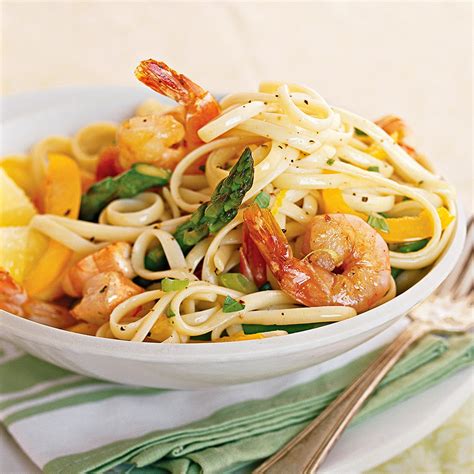 Every recipe has been tested by a professional chef and dietitian for taste and healthfulness. Basil-Lemon Shrimp Linguine Recipe - EatingWell